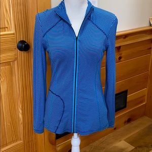 LOLE UPF 50 full zip coverup top Size S